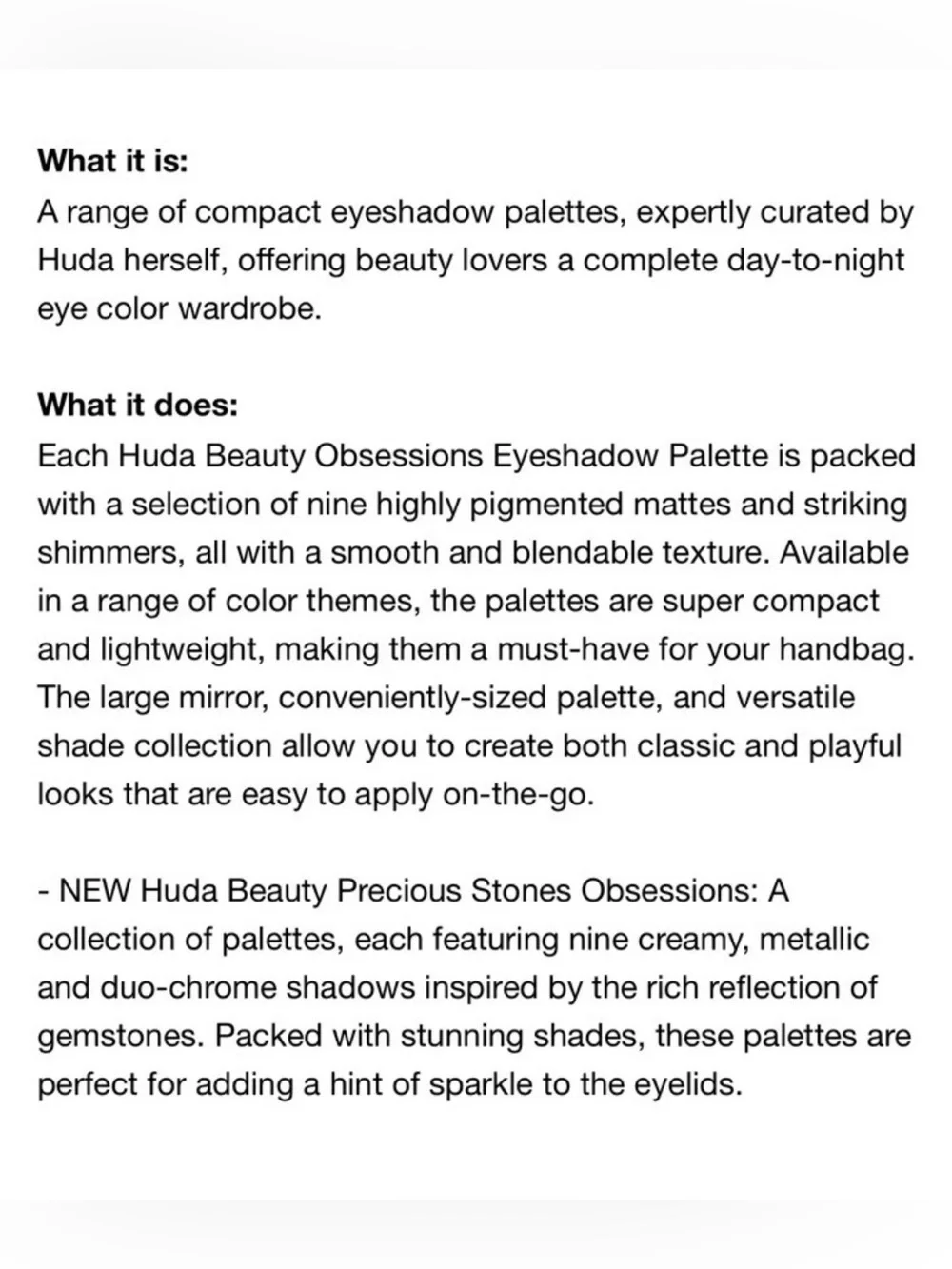 HUDA BEAUTY create bold